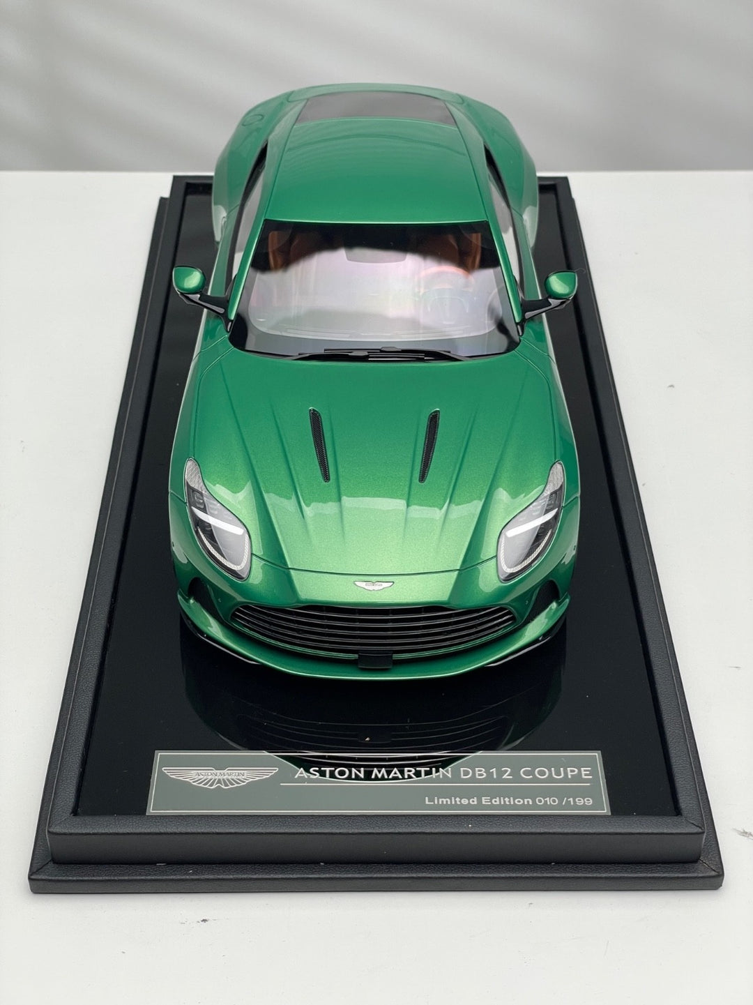 Aston Martin DB12 Coupe (Green) [Motorhelix] 1/18 scale