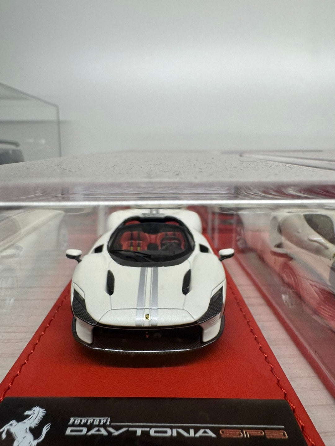 Ferrari Daytona SP3 (White/ Gray Stripes) [BBR] 1:43 scale