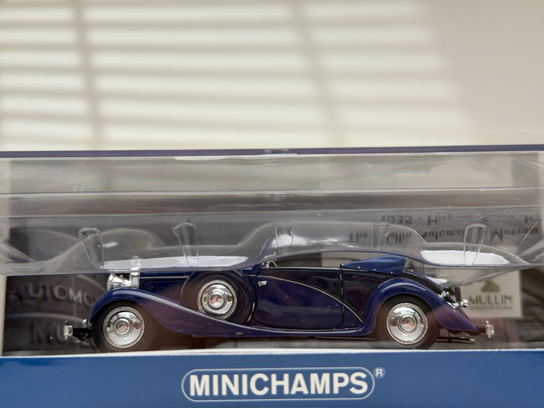 1935 HISPANO SUIZA J12 Cabriolet (Blue) [MINICHAMPS] 1/43 scale
