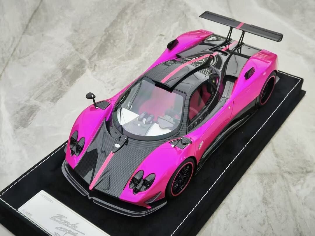 Pagani Zonda Cinque (Flash Pink/ Carbon) [Henson & Heaven] 1/18 scale