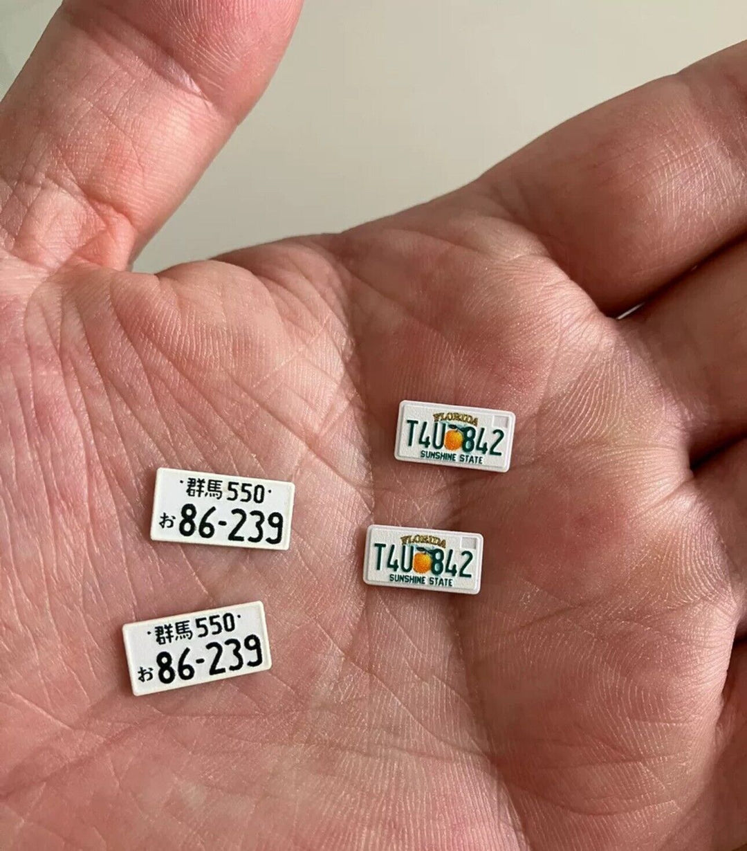 Hand-Made 3D Custom Number Plates For 1:18 Scale Model Cars [Custom Orders]