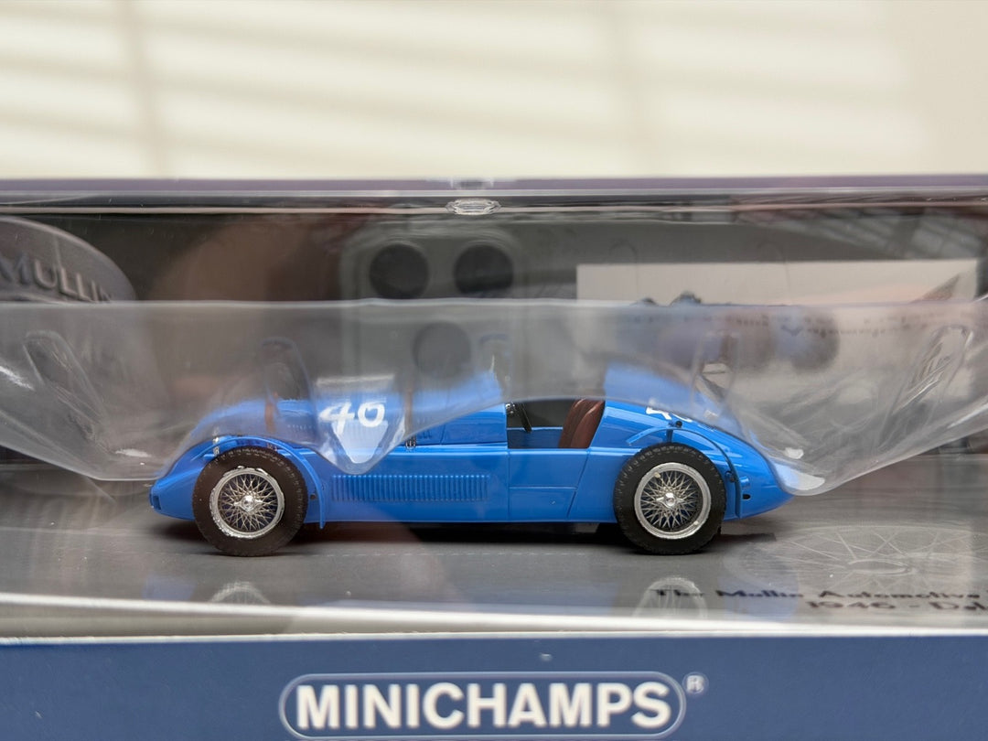 1949 Delage D6 Grand Prix n° 46 2nd 24h Le Mans (Blue) [MINICHAMPS] 1/43 scale
