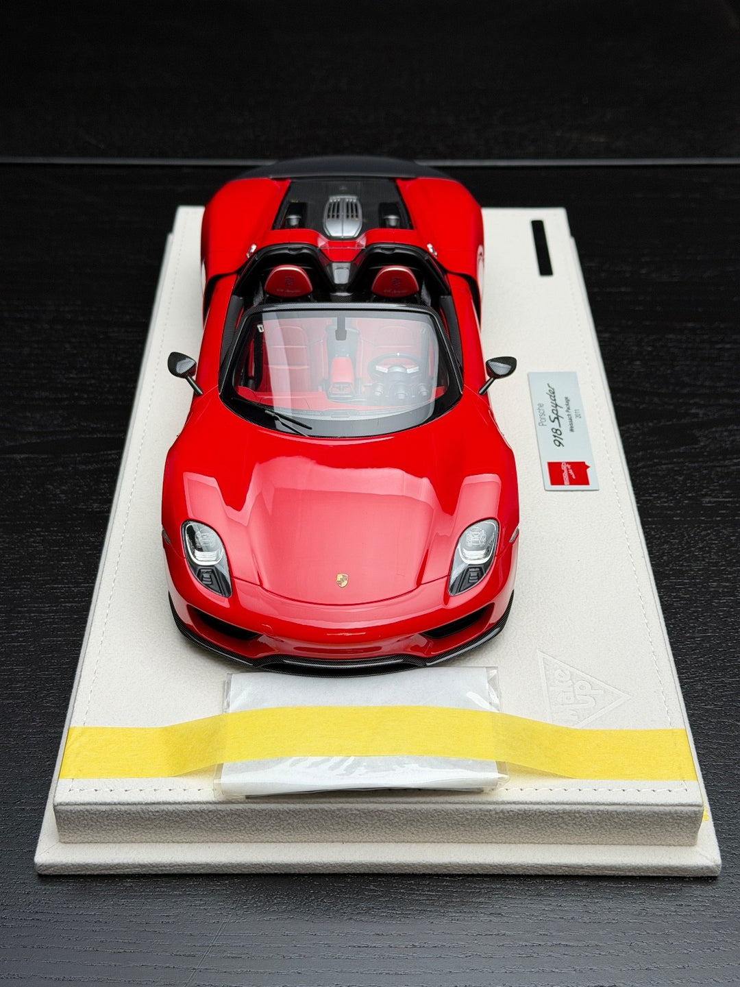 Porsche 918 Spyder Weissach (Red) [MakeUp Eidolon] 1/18 scale