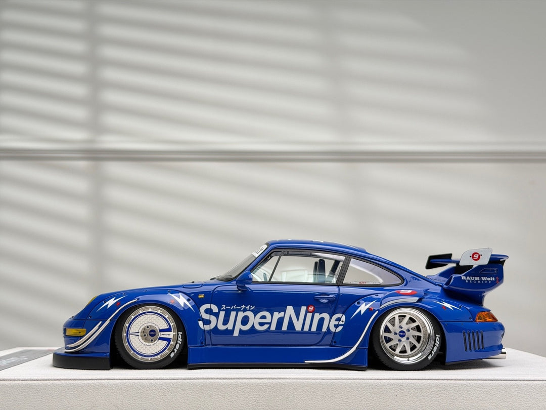 Porsche 911 993 RWB (SuperNine Blue) [FuelMe Model] 1/18 scale