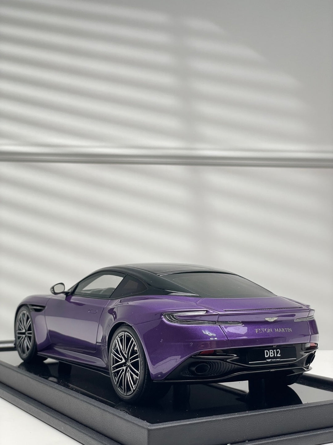 Aston Martin DB12 Coupe (Purple) [Motorhelix] 1/18 scale