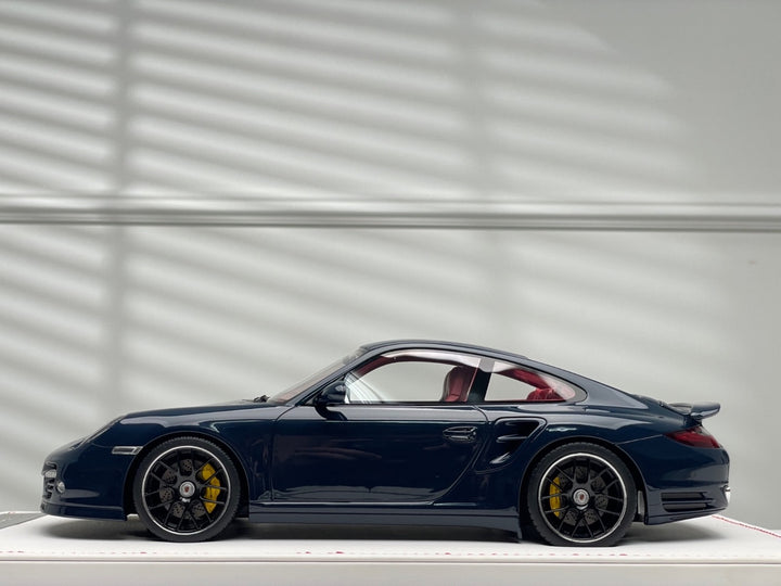 Porsche 997.2 911 Turbo S (Dark Blue/ Red Interior) [IVY Merit Model] 1/18 scale
