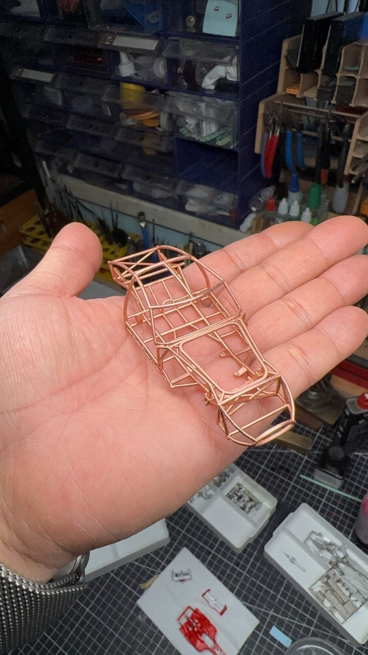Ferrari 250 GTO Chasis - [Hand-Made] 1/43 Scale Copper Model - Extremely RARE!