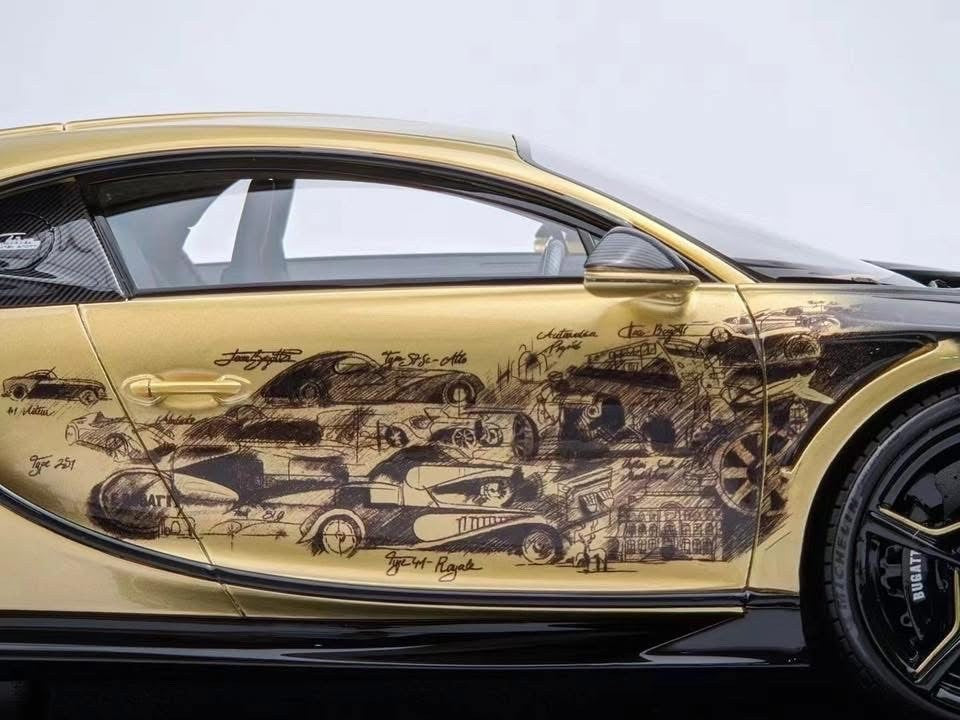 Bugatti Chiron Super Sport (Golden Era) [Henson&Heaven] 1/18 scale