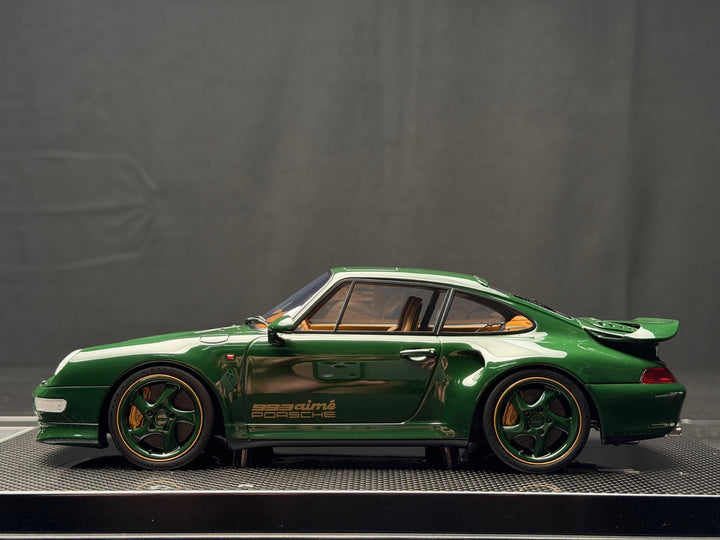 Porsche 911 Turbo S (Dark Green) [Dino Model] 1/18 scale