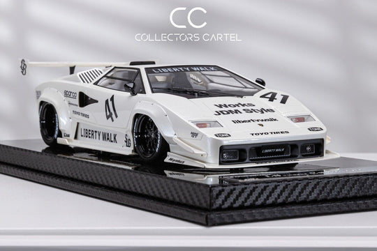 Lamborghini Countach LBWK (White LBWK Livery) [VIP Scale Models] 1/18 ...