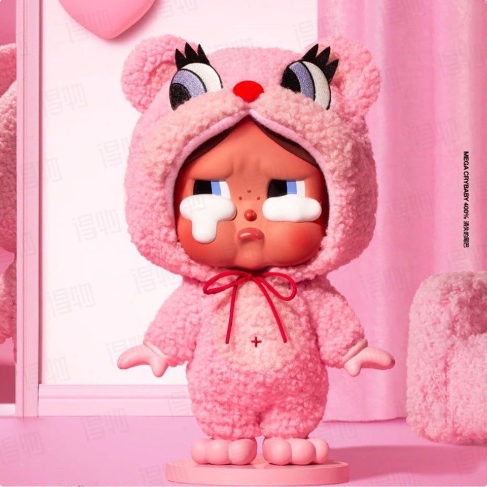 NEW! Authentic Pop Mart CRYBABY "Mega CryBaby 400%" - Vinyl Plush Doll