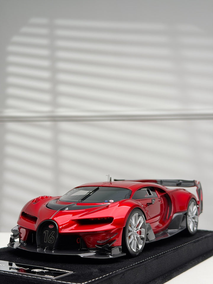 Bugatti Vision GT (Metallic Red) [Henson&Heaven] 1/18 scale