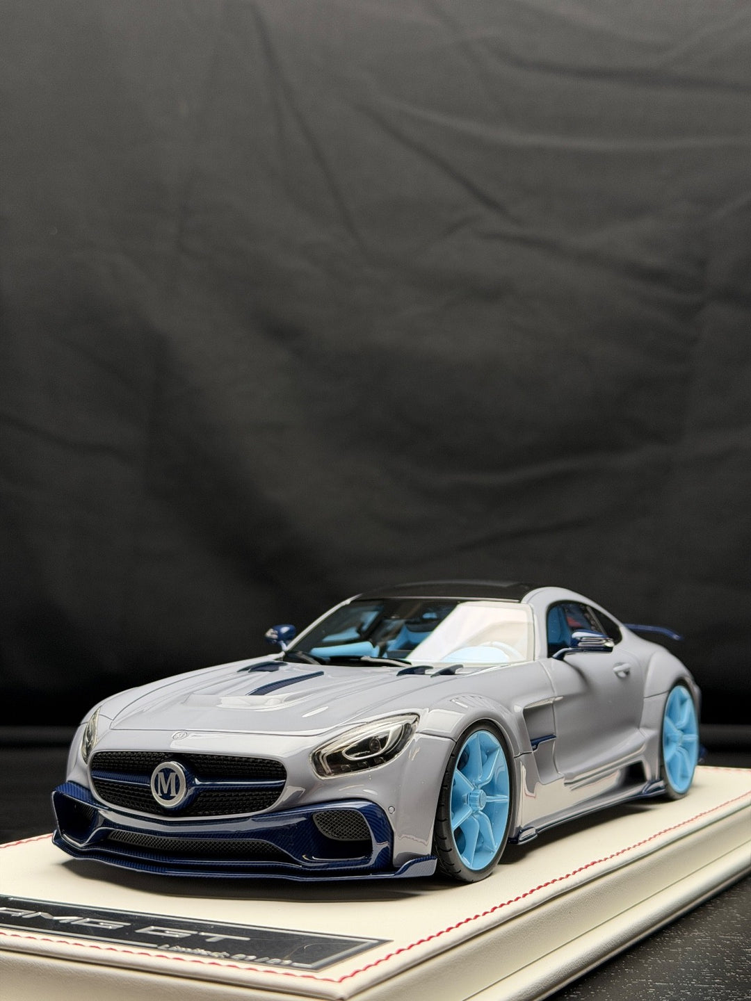 Mercedes-Benz AMG GT Mansory (Gray/ Blue) [Davis & Giovanni] 1/18 scale - 1 OF 1