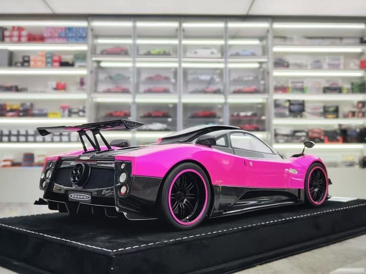 Pagani Zonda Cinque (Flash Pink/ Carbon) [Henson & Heaven] 1/18 scale