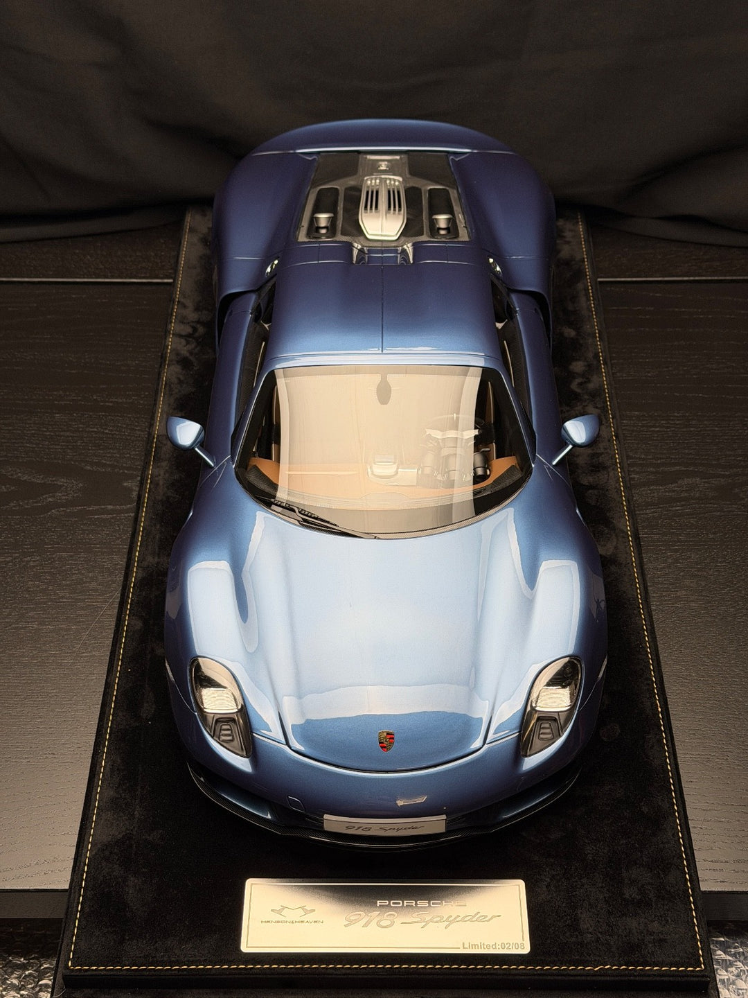 Porsche 918 Spyder (Metallic Light Blue) [H&H] 1:8 scale