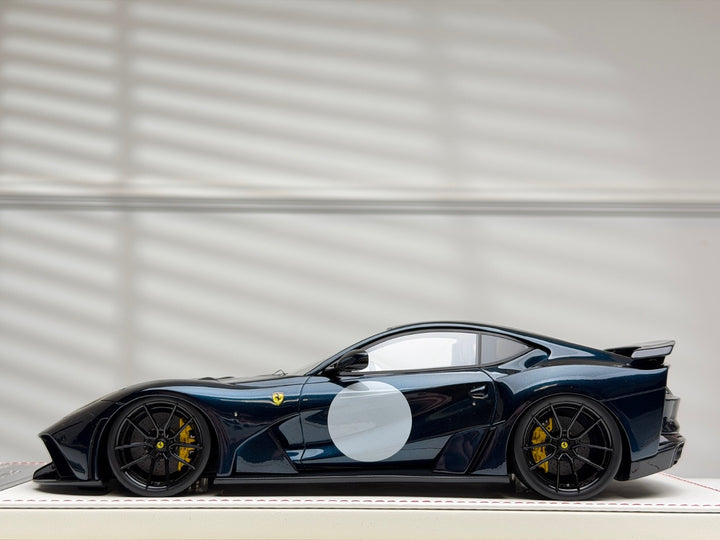 Ferrari 812 N-LARGO NOVITEC (Dark Blue) [Davis & Giovanni] 1/18 scale - 1 OF 1