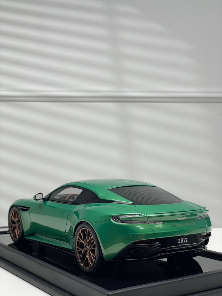 Aston Martin DB12 Coupe (Green) [Motorhelix] 1/18 scale