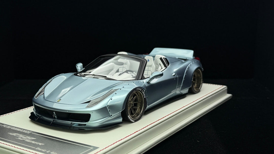 Ferrari 458 Spider LBWK (Ice Blue) [Davis & Giovanni] 1:18 1 OF 1