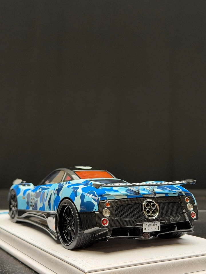 Pagani Zonda F (Bathing Ape Blue Camo) [VIP scale Models] 1/18 scale