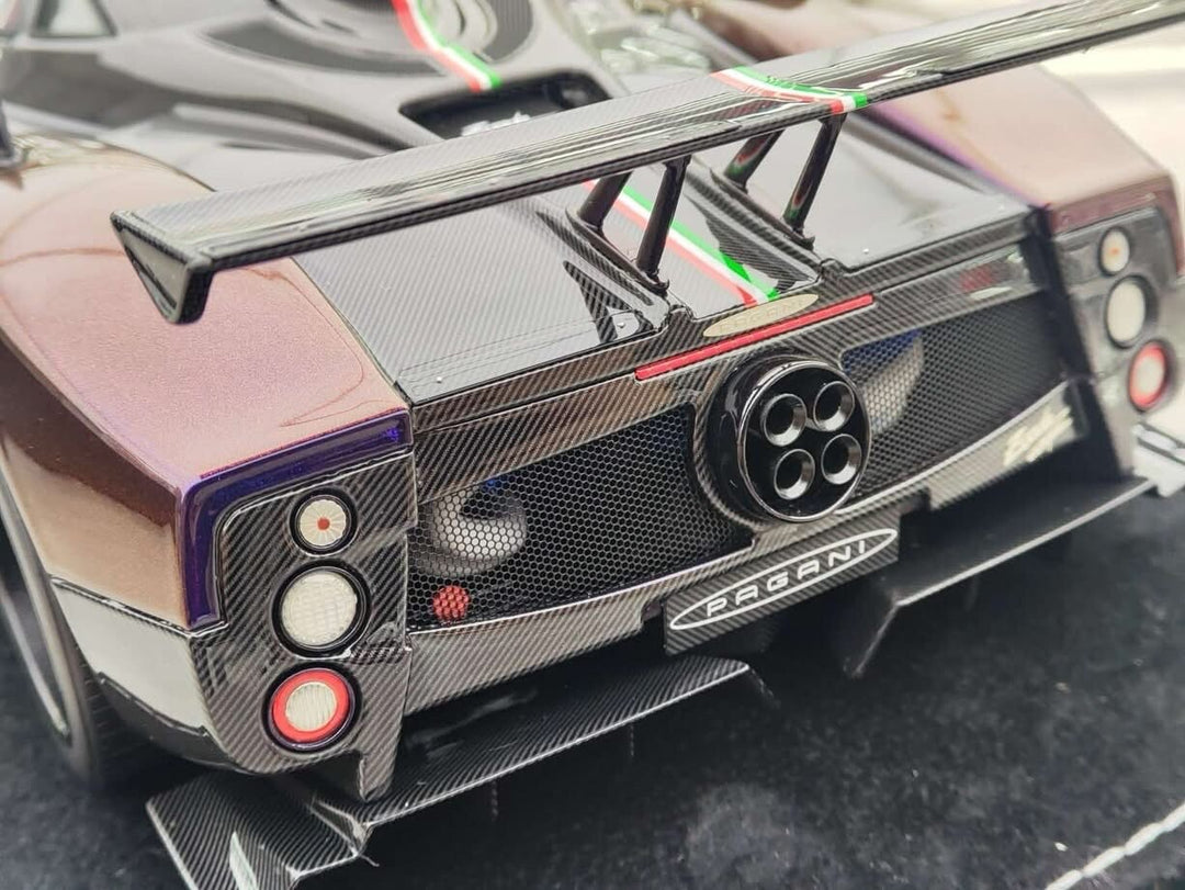 Pagani Zonda Cinque (Chameleon Purple/ Carbon) [Henson & Heaven] 1/18 scale