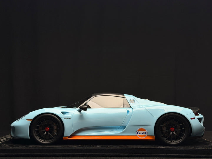 Porsche 918 Spyder (Gulf Blue Livery) [H&H] 1:8 scale