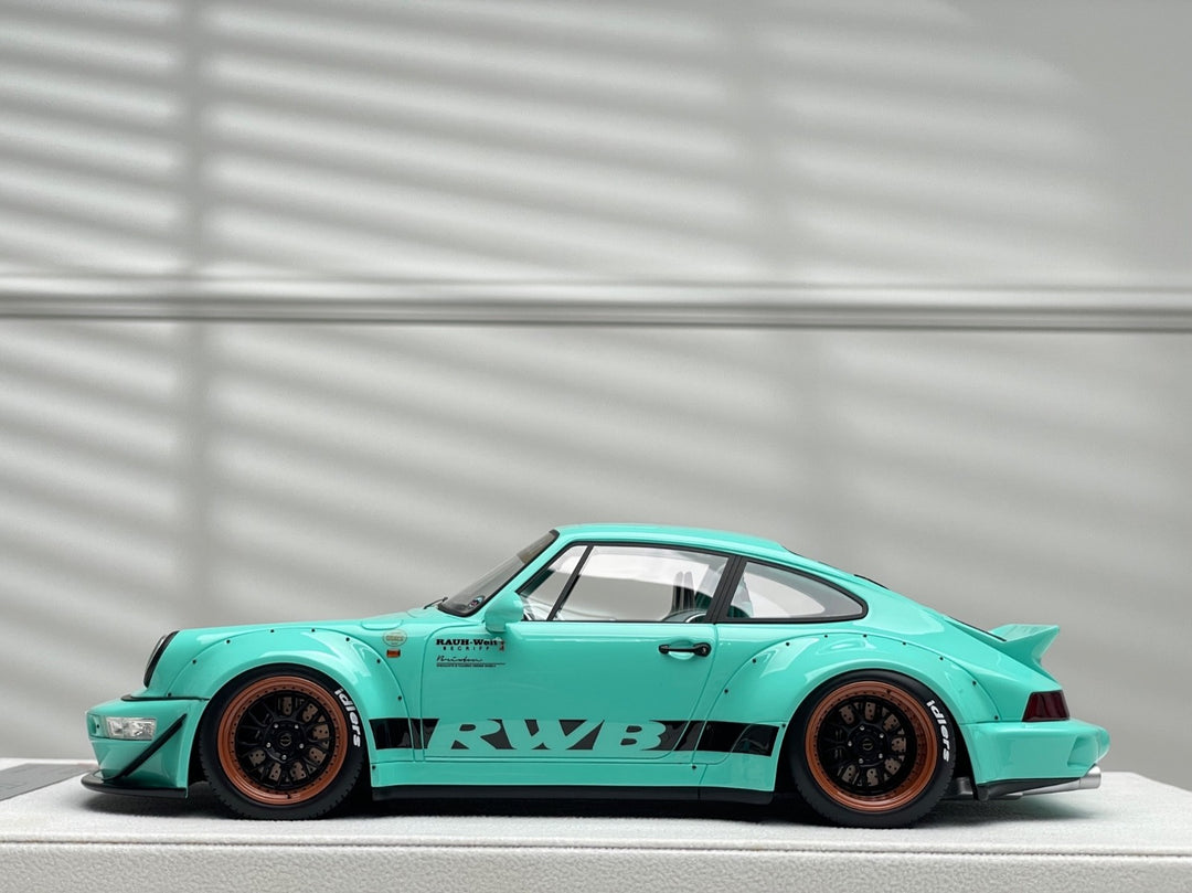 Porsche 911 964 RWB (Tiffany Blue) [FuelMe Model] 1/18 scale