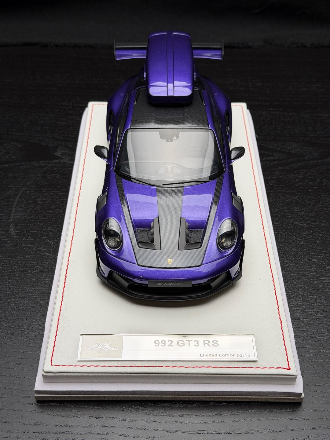 Porsche 911 GT3 RS w/ Roof Rack (Purple/ Black) [IVY Model] 1:18 scale
