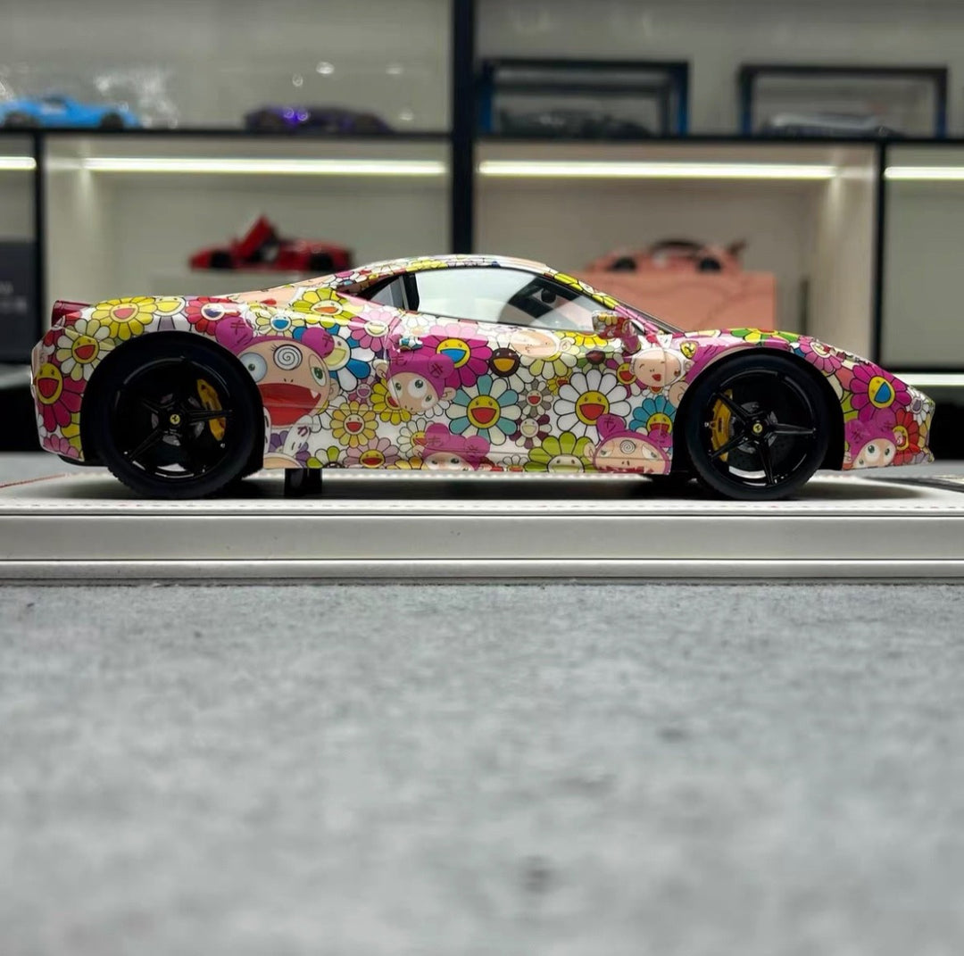 Ferrari 458 Italia (Takashi Murakami Decals) [Dino Model] 1/18 scale