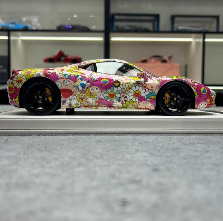 Ferrari 458 Italia (Takashi Murakami Decals) [Dino Model] 1/18 scale