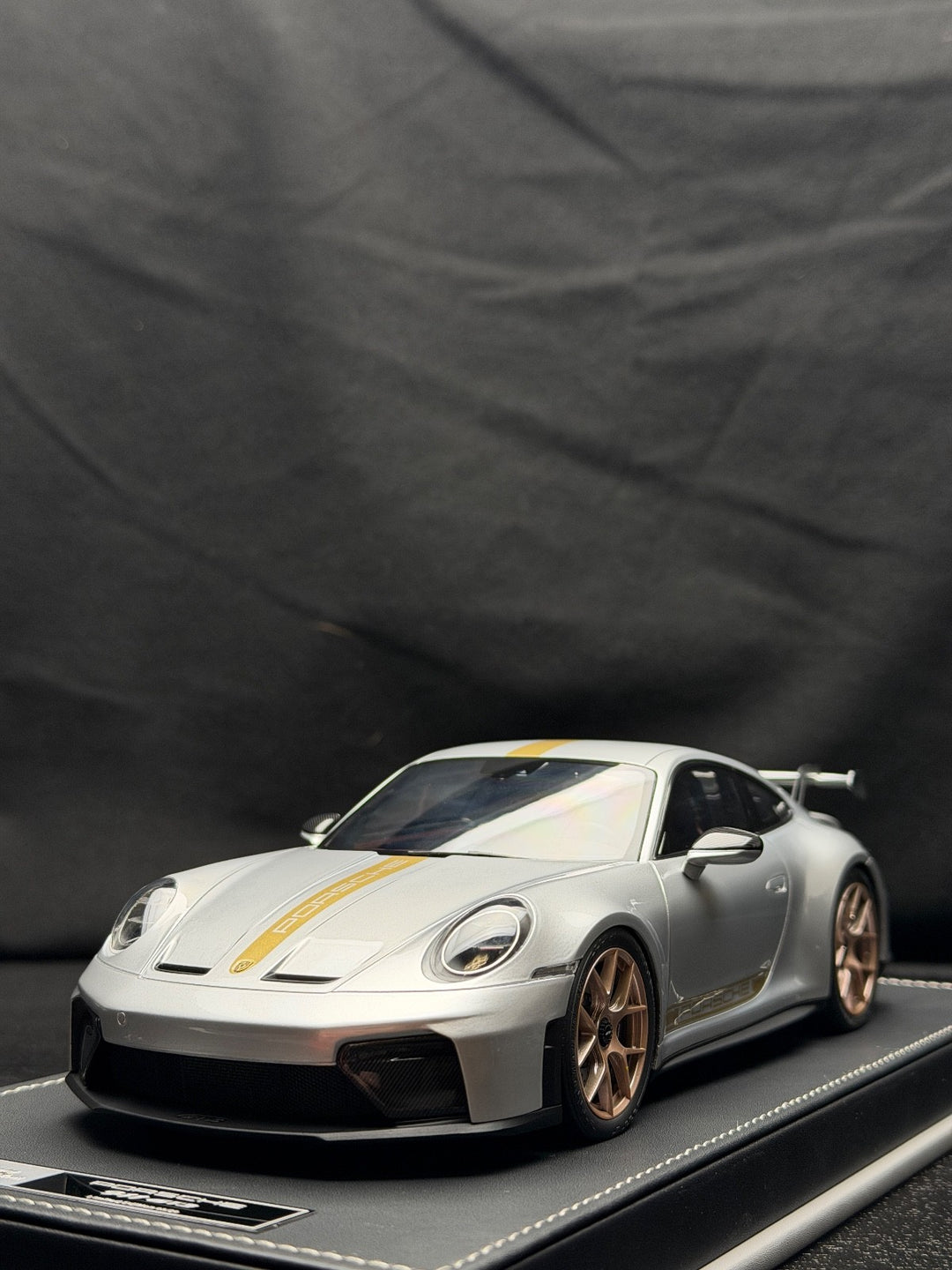 Porsche 911 GT3 (Silver/ Gold) [IVY Model] 1:18 scale