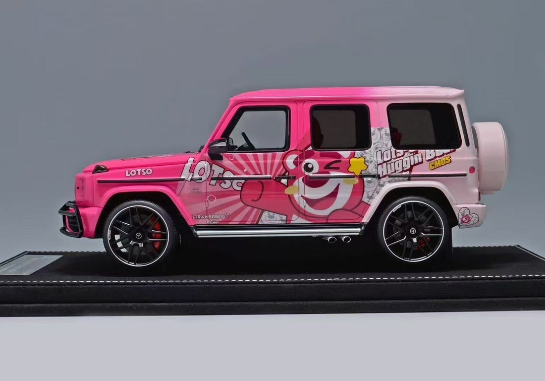 Mercedes-Benz AMG G63 (Pink Lots-o'-Huggin' Bear Decals)[Vehicle Art] 1/18 scale