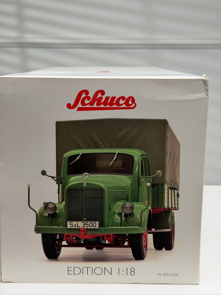 1950 Mercedes-Benz L3500 (Green/ Red) [Schuco] 1/18 scale