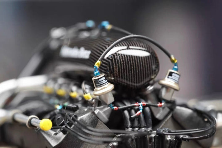 Sauber C9 1989 #63 Champion Mercedes M119hl Engine Diorama [1:24 scale]