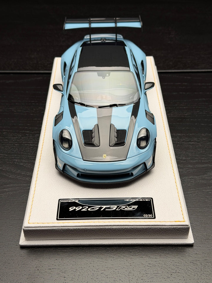 Porsche 911 GT3 RS (Light Blue/ White) [H&H] 1/18 scale