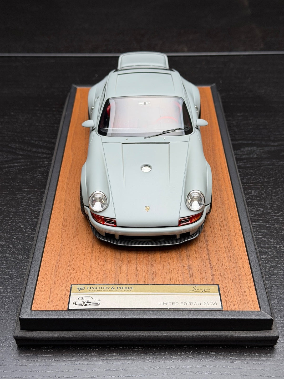 Porsche 911 Singer DLS (Matte Gray/ Red) [Timothy & Pierre] 1/18 scale