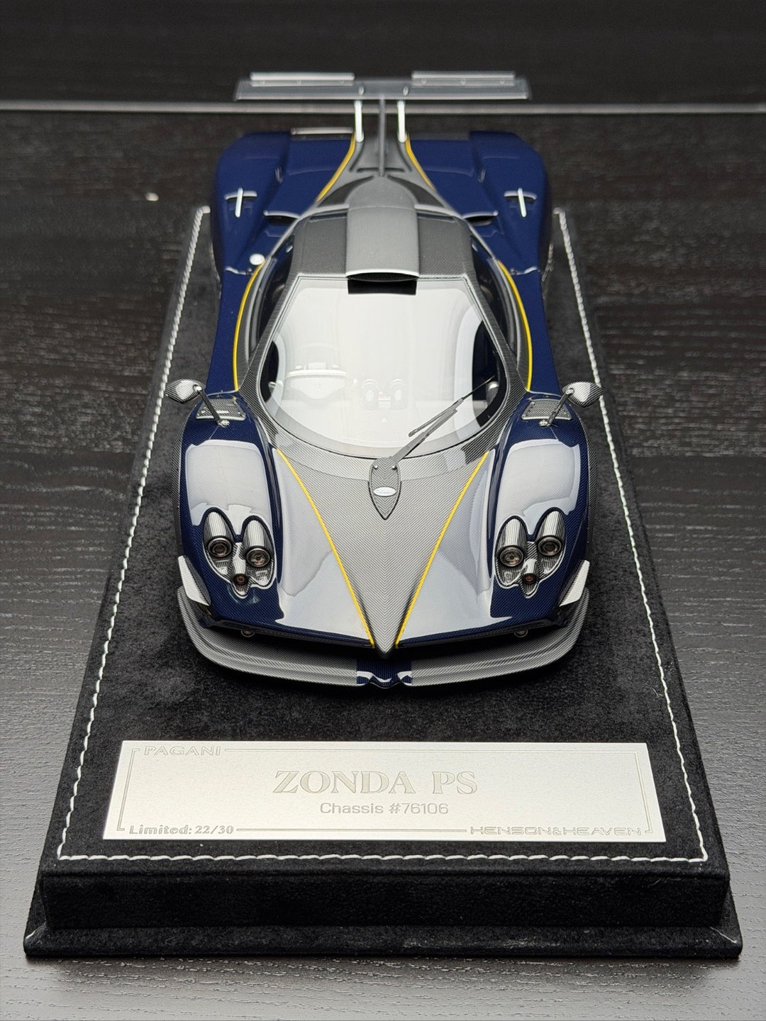 Pagani Zonda PS (Blue/ Carbon) [Henson&Heaven] 1/18 scale
