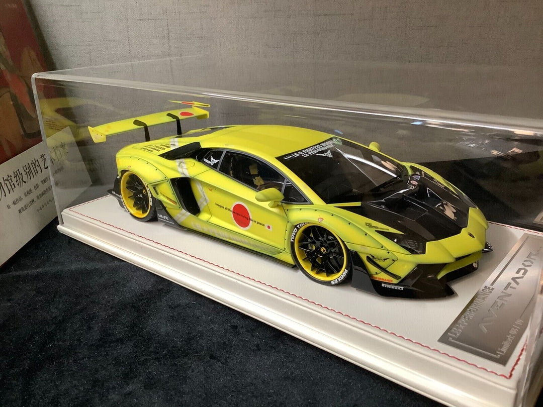 Lamborghini Aventador 2.0 LBWK (Matt Yellow) [Davis & Giovanni] 1/18 scale