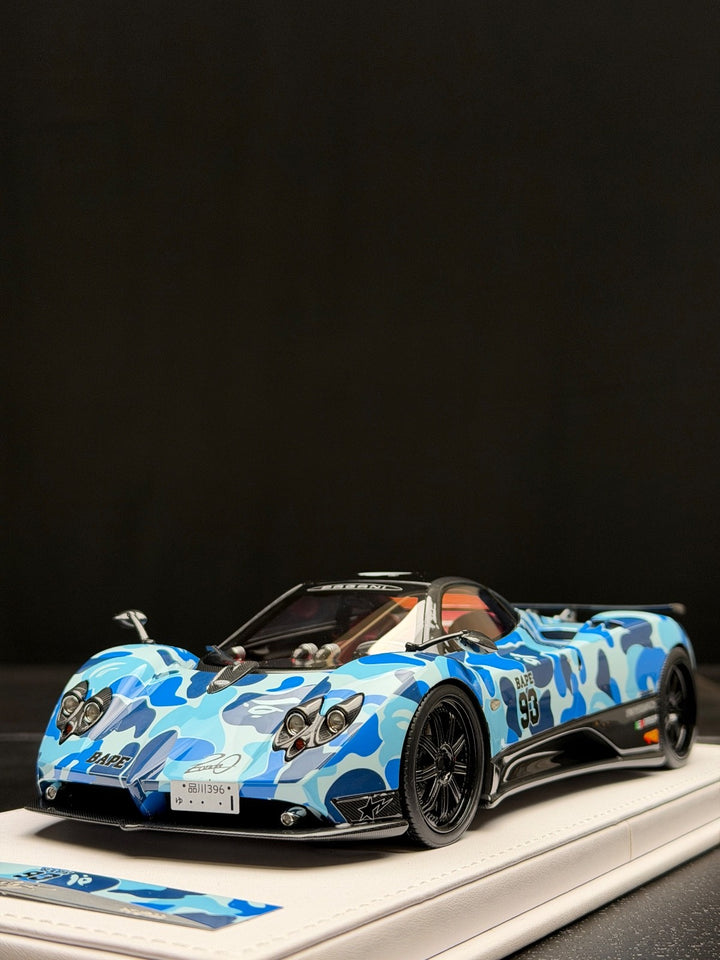 Pagani Zonda F (Bathing Ape Blue Camo) [VIP scale Models] 1/18 scale