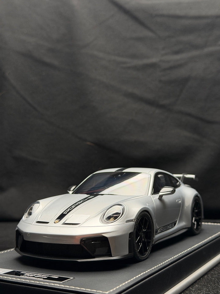 Porsche 911 GT3 (Silver/ Black) [IVY Model] 1:18 scale