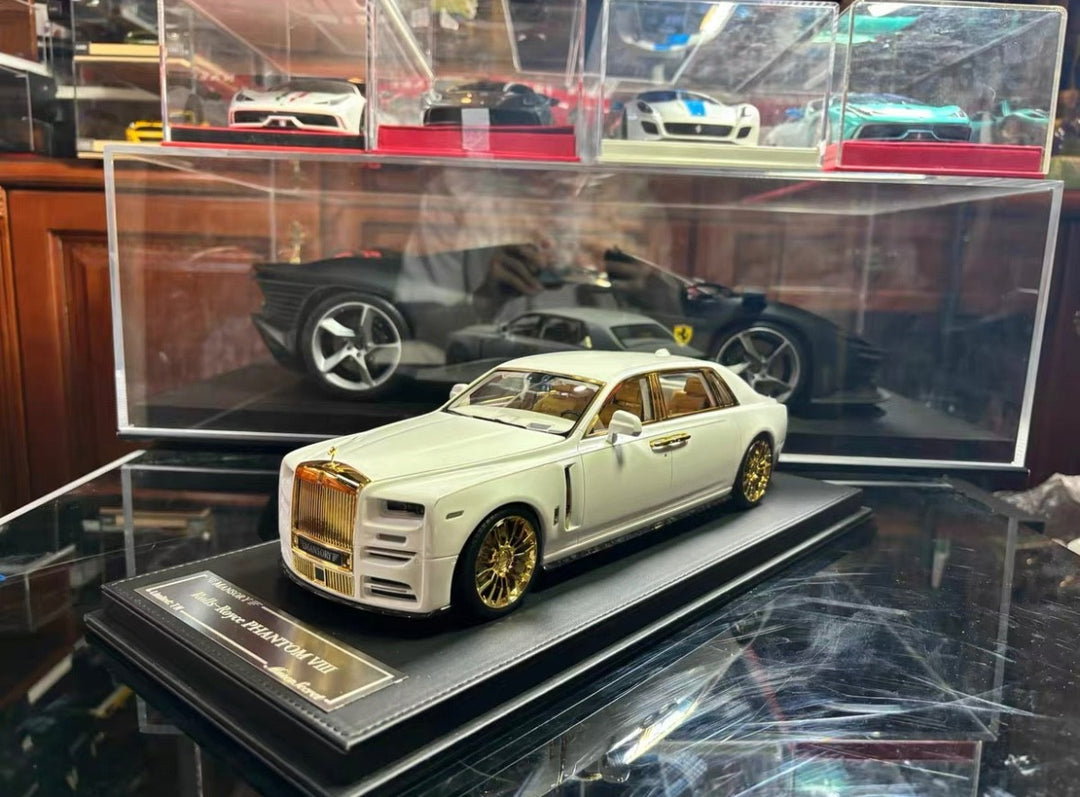 Rolls-Royce Phantom Mansory (White/ Gold) [Muse's Secret] 1:18 scale