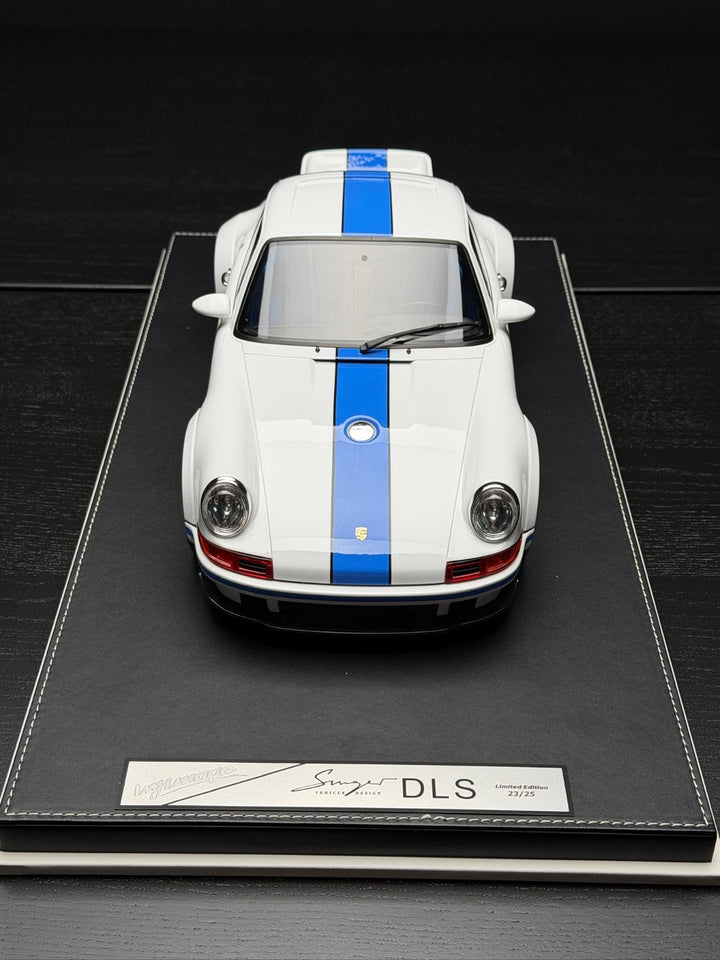 Porsche 911 Singer DLS (White/ Blue Stripe) [IVY Model] 1:12 scale