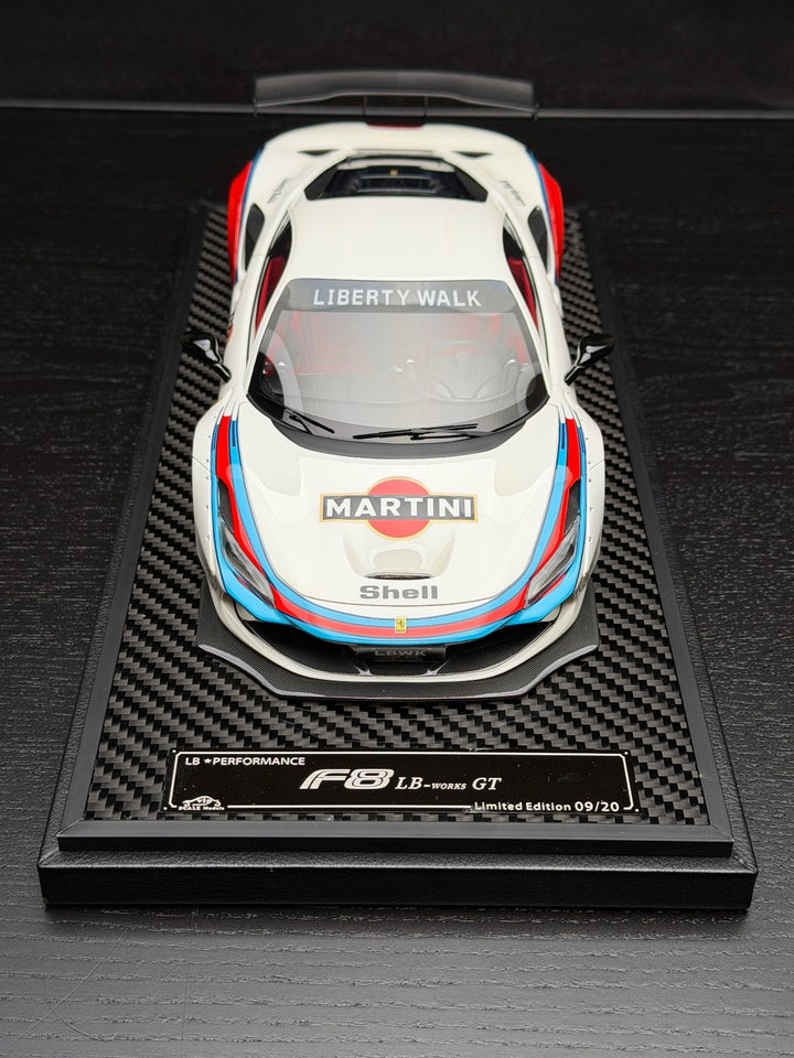 Ferrari F8 LBWK (MARTINI Livery) [VIP scale Models] 1/18 scale