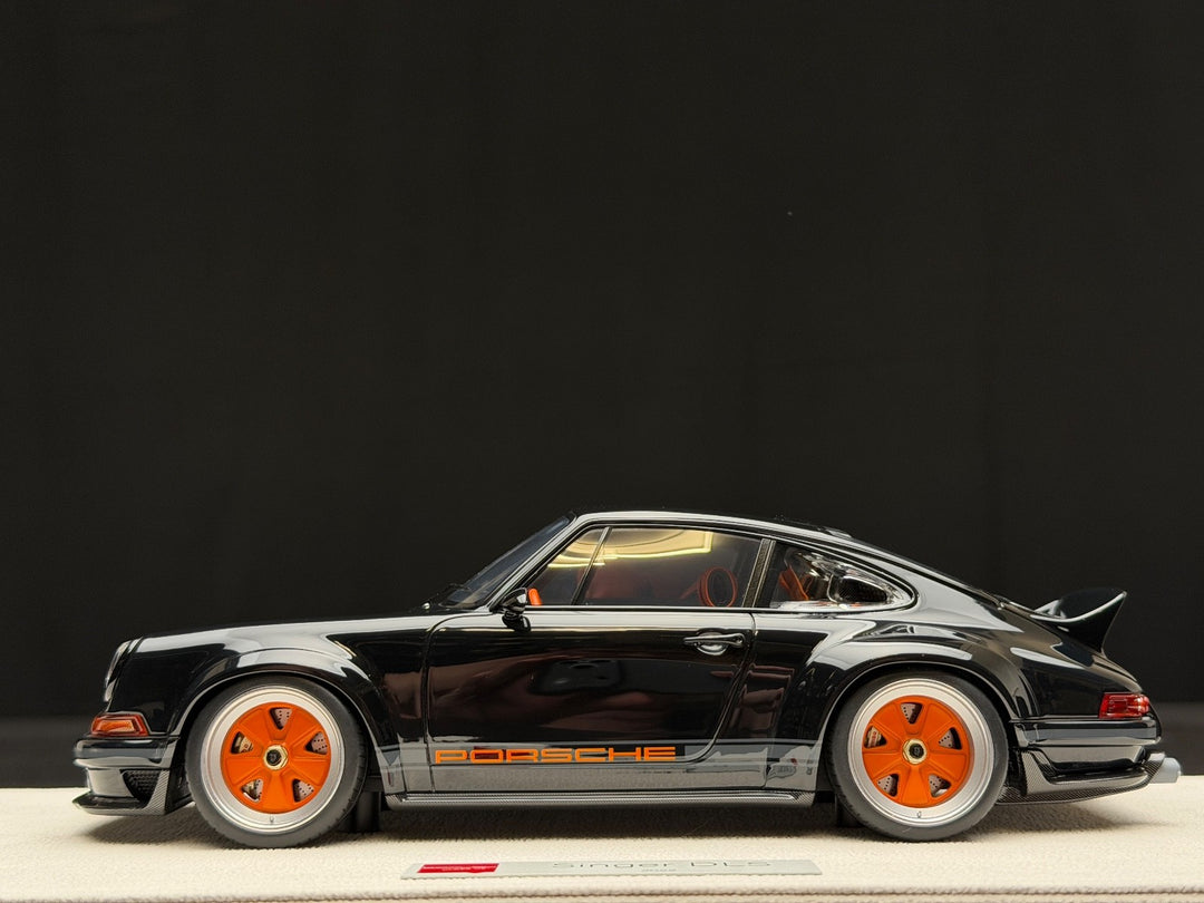 Porsche 911 Singer DLS (Black/ Orange Rims) [Make up Eidolon] 1/18 scale