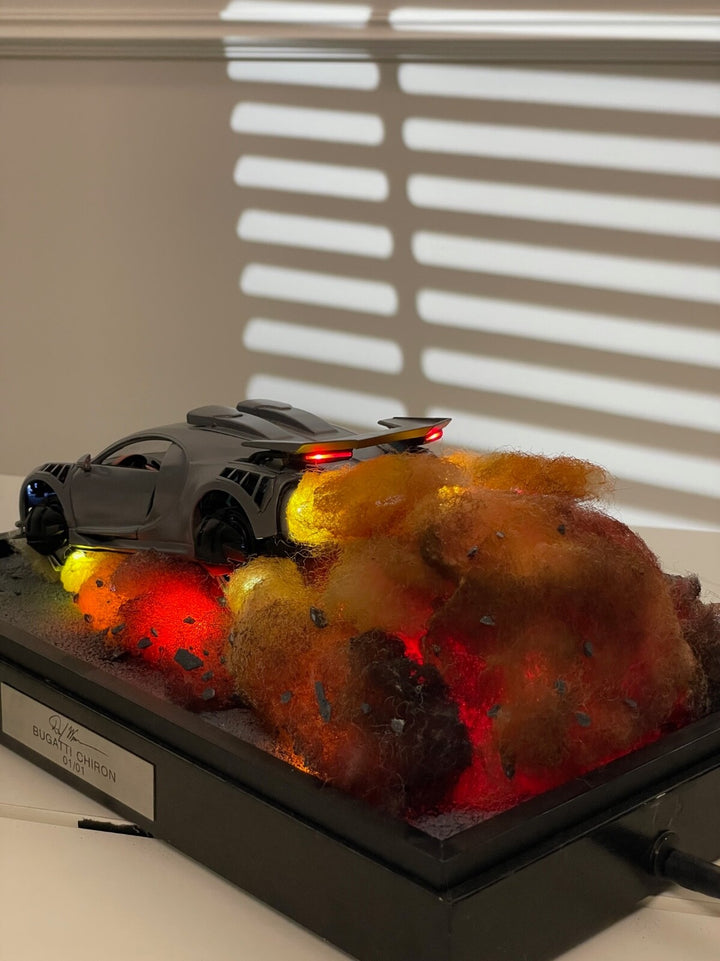 Bugatti Chiron Diorama with Lights [1:24 scale]