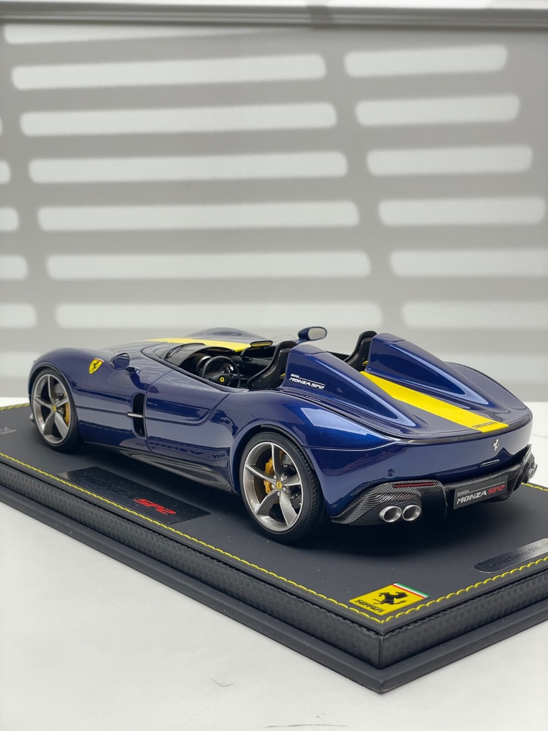 Ferrari Monza SP2 (Blue/ Yellow Stripe) [BBR] 1:18 scale