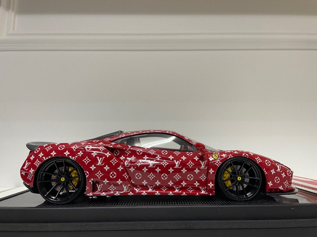 Ferrari F8 NOVITEC N-LARGO (Supreme x LV) [Ivy Virtue] 1/18 scale