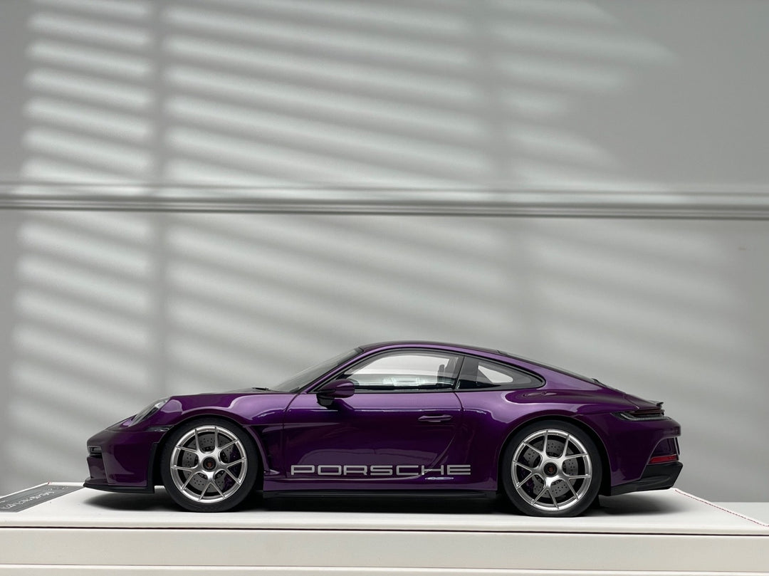 Porsche 911 S/T (Purple/ Silver Rims) [Ivy Merit Model] 1/18 scale