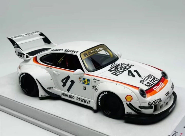 Porsche 911 993 RWB (Numero Reserve 41 White) [FuelMe Model] 1/18 scale