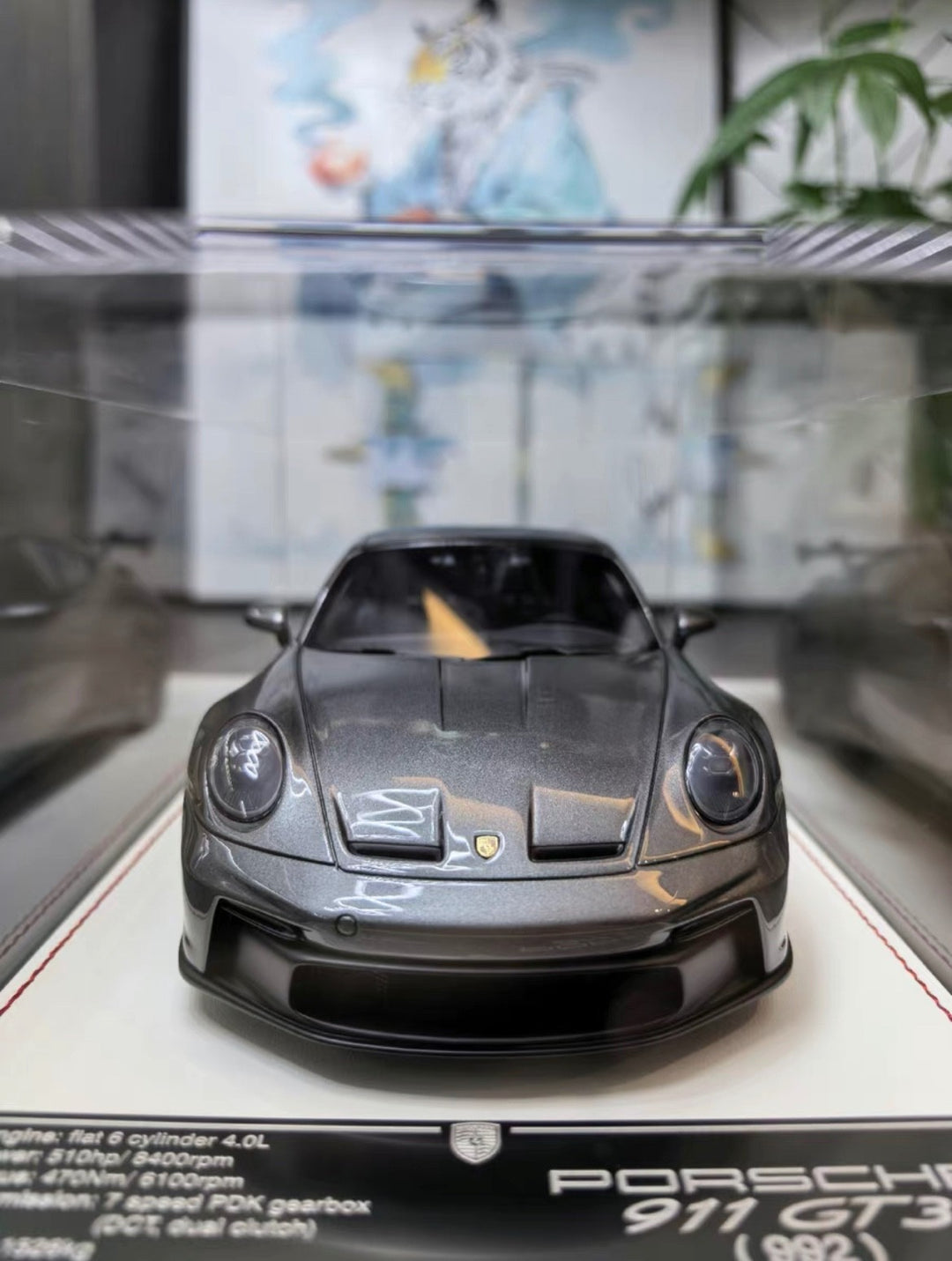 Porsche 911 GT3 (Metallic Dark Silver) [Davis & Giovanni] 1/18 scale