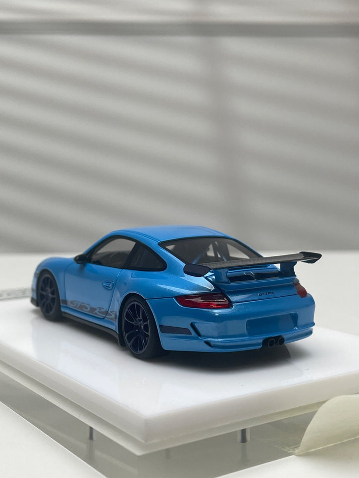 Porsche 911 GT3 RS (Azzurro Pearl AXELLWORKS) [Make Up] 1:43 scale
